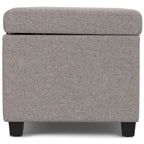 Avalon 54 Inch Wide Extra Large Storage Ottoman Bench in Cloud