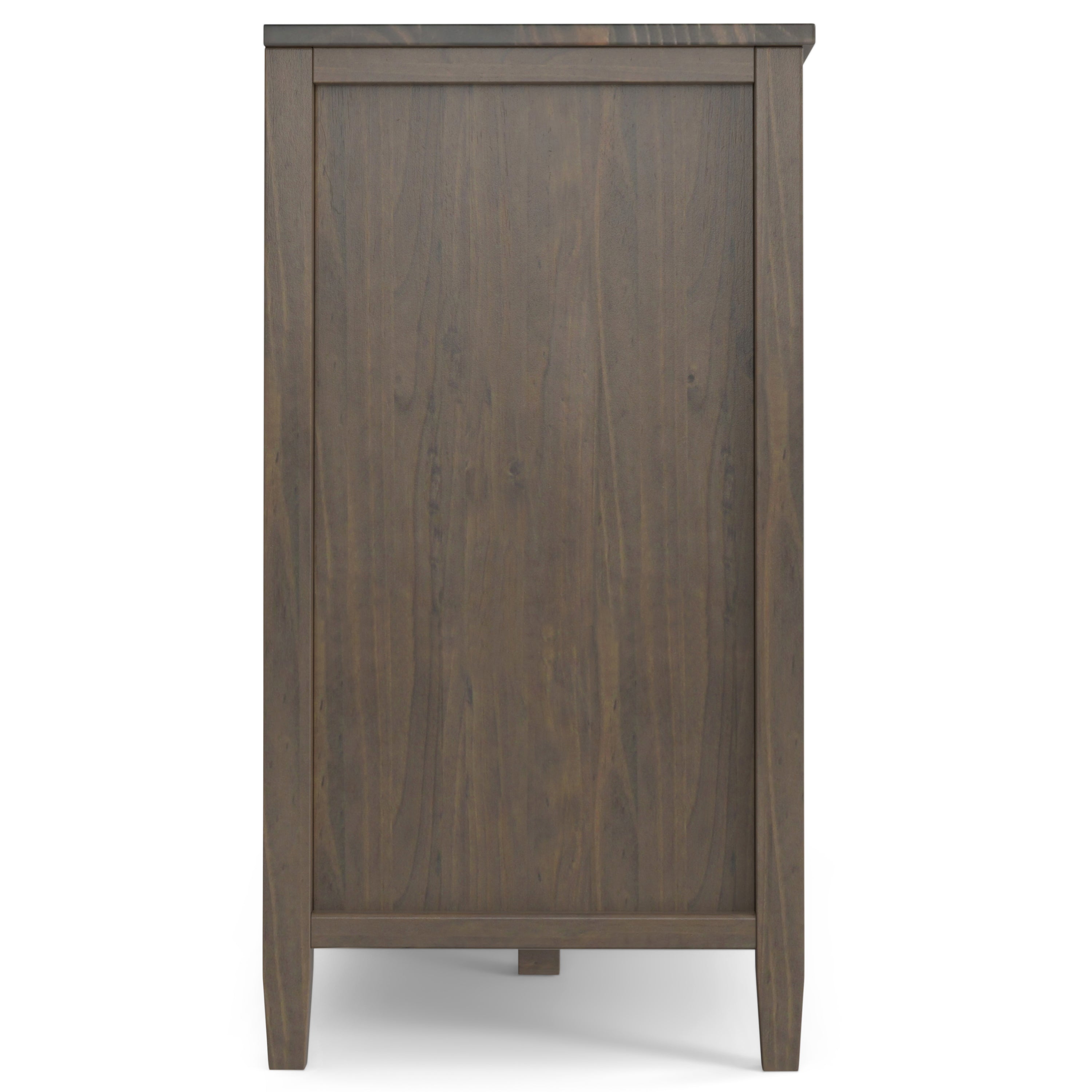 Ela 60 Inch Wide Solid Wood Storage Cabinet in Smoky