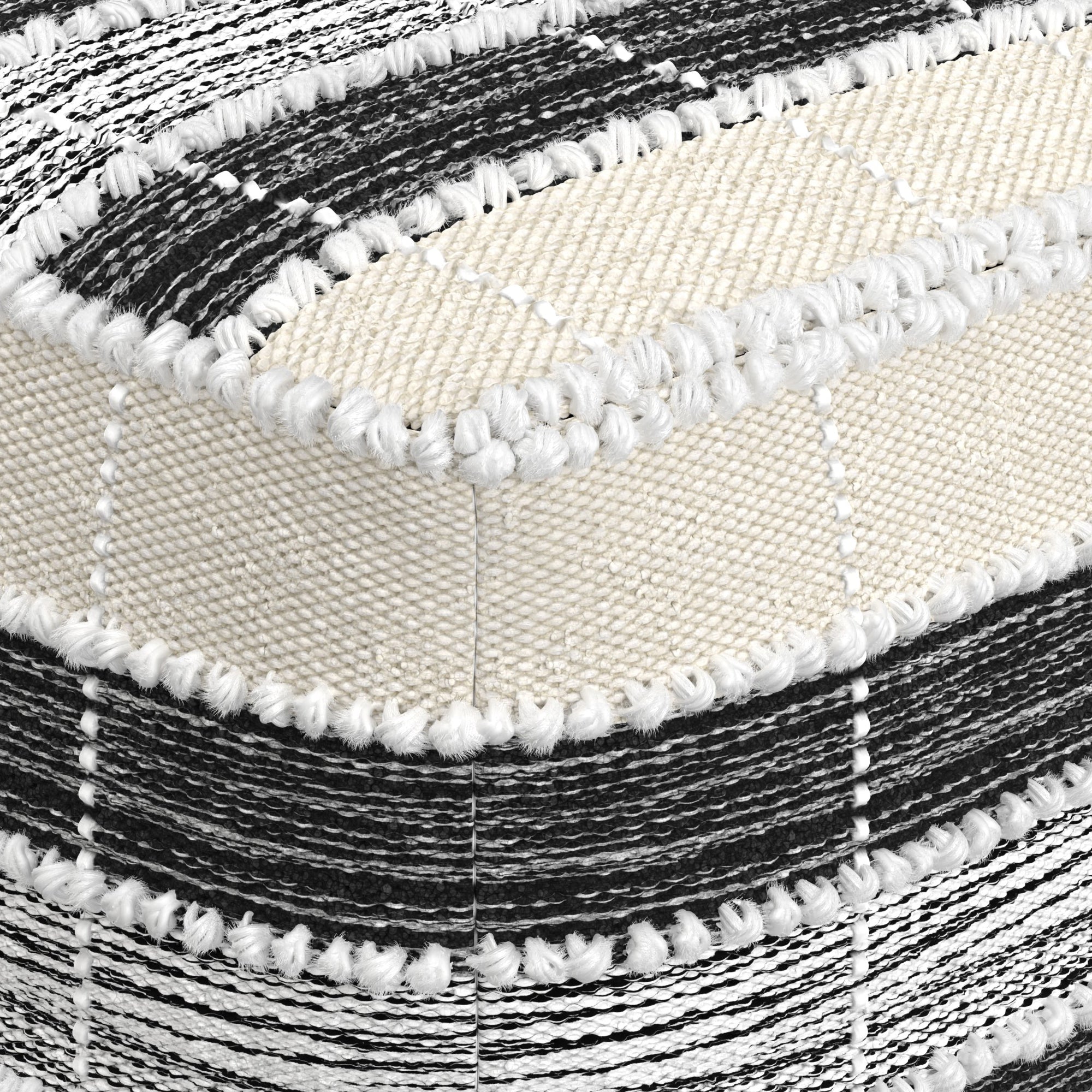 Barley Square Pouf