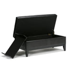Oregon 42 Inch Wide Storage Ottoman Bench with Tray