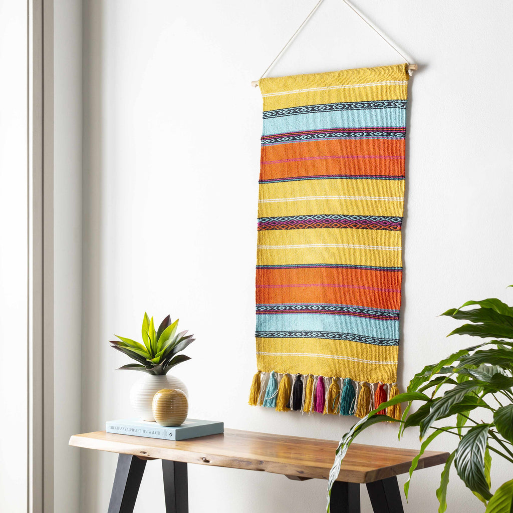 Ligaya Colorful Striped Bohemian Wall Hanging - Clearance