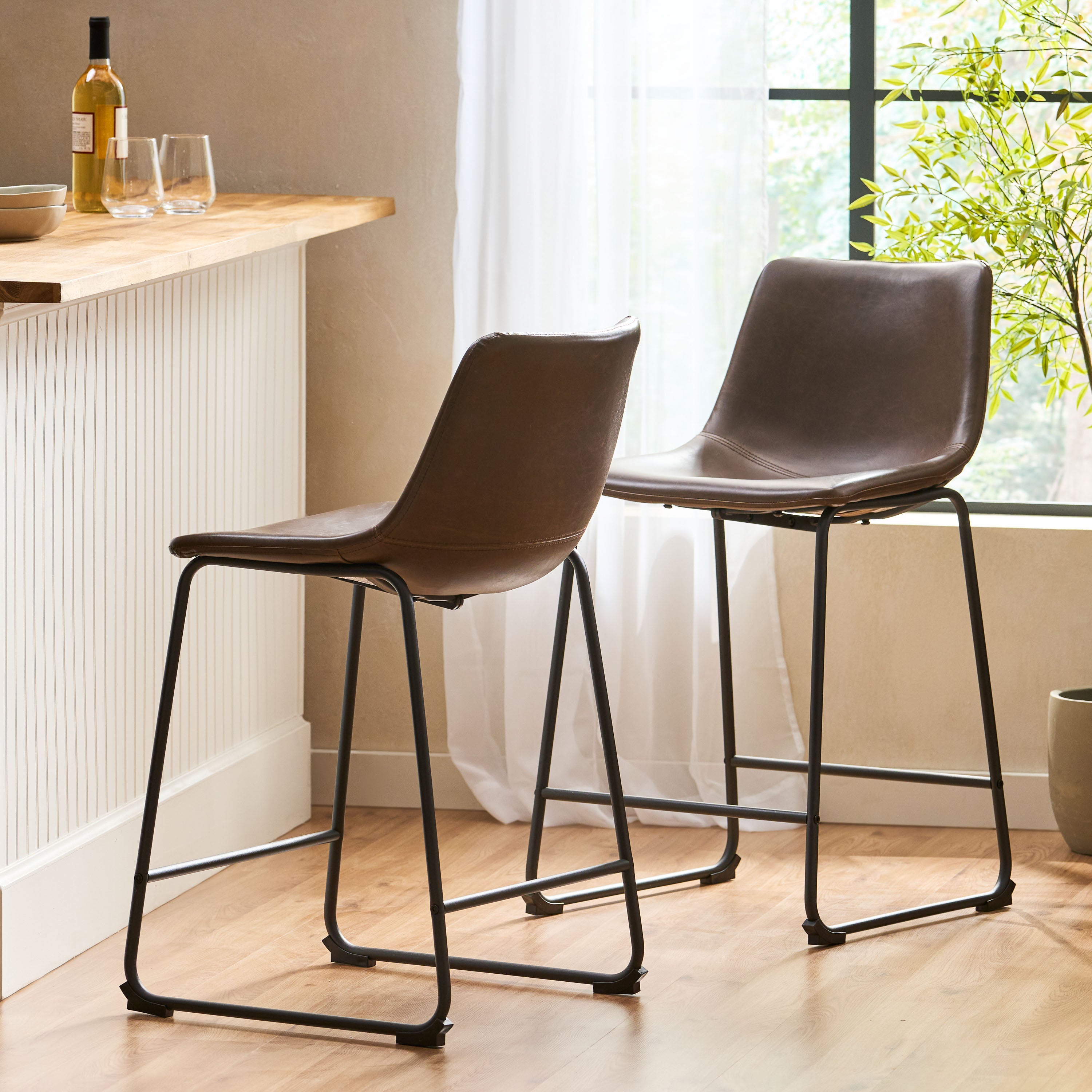 Vintage Style Dining Counter Stools