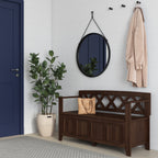 Amherst Solid Wood Entryway Storage Bench