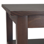 Warm Shaker Solid Wood Transitional Narrow Side Table