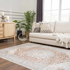 Emke Flat Pile Washable Rug - Clearance