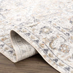 Hiti Cream Flat Pile Washable Rug