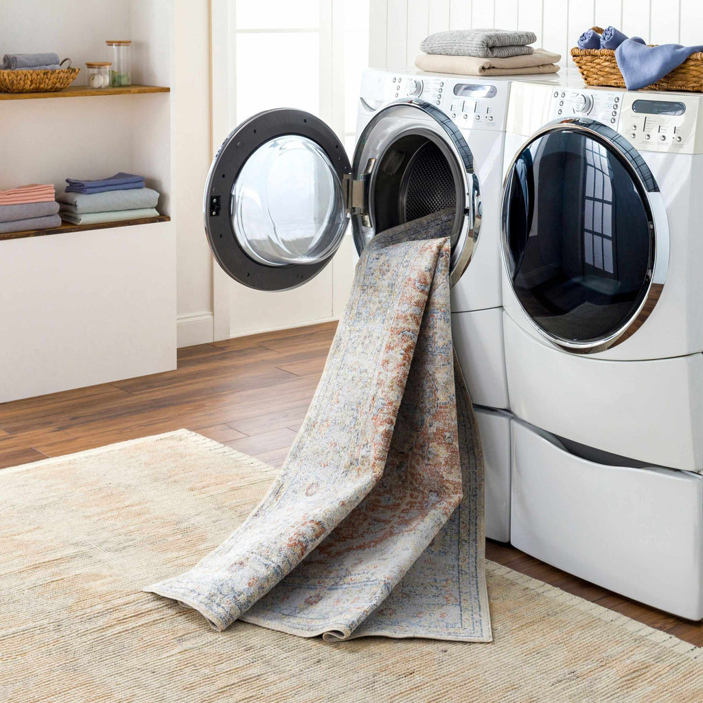 Emke Flat Pile Washable Rug - Clearance