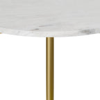 Wagner - Round Marble & Wood Side Table