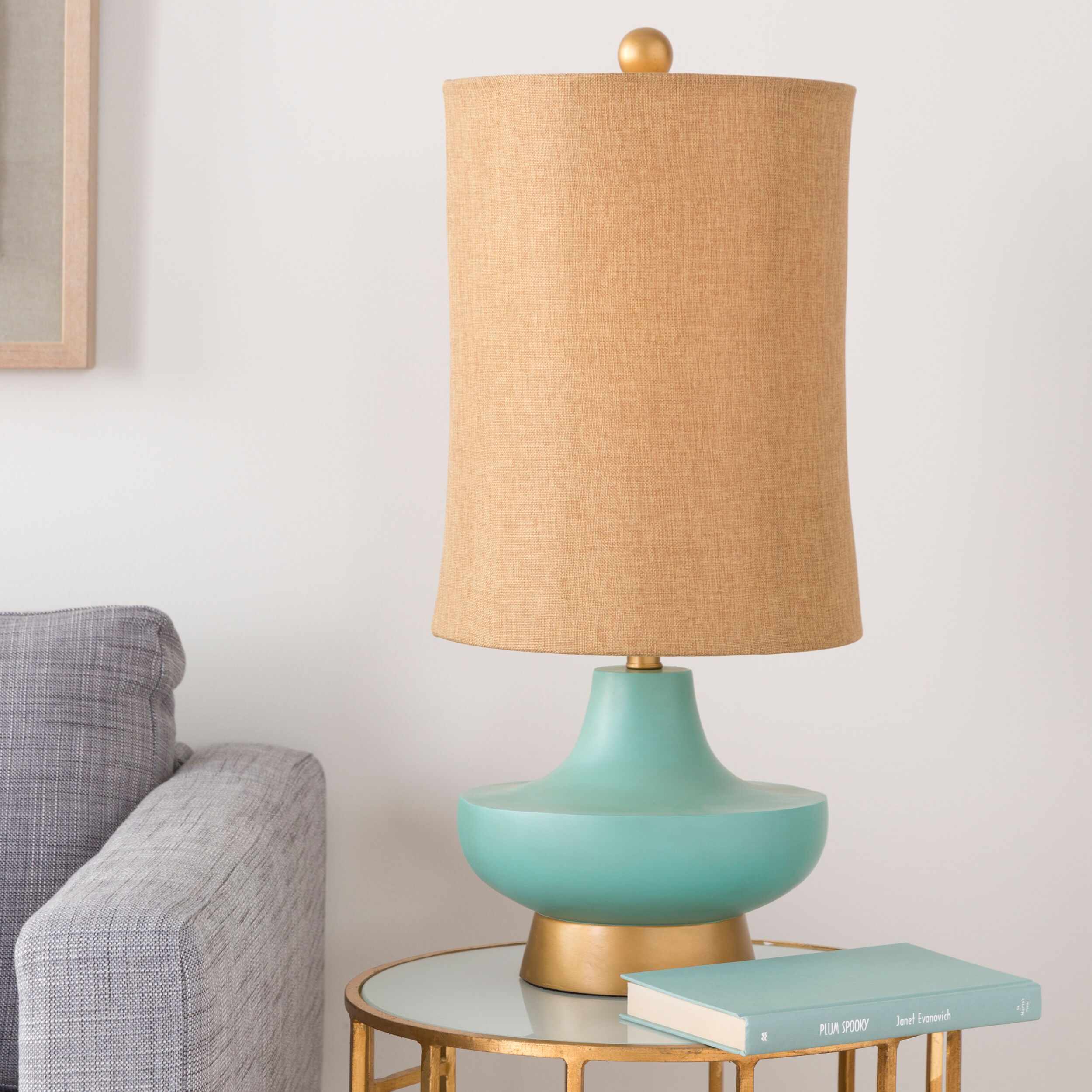 Aringay Aqua Textured Table Lamp