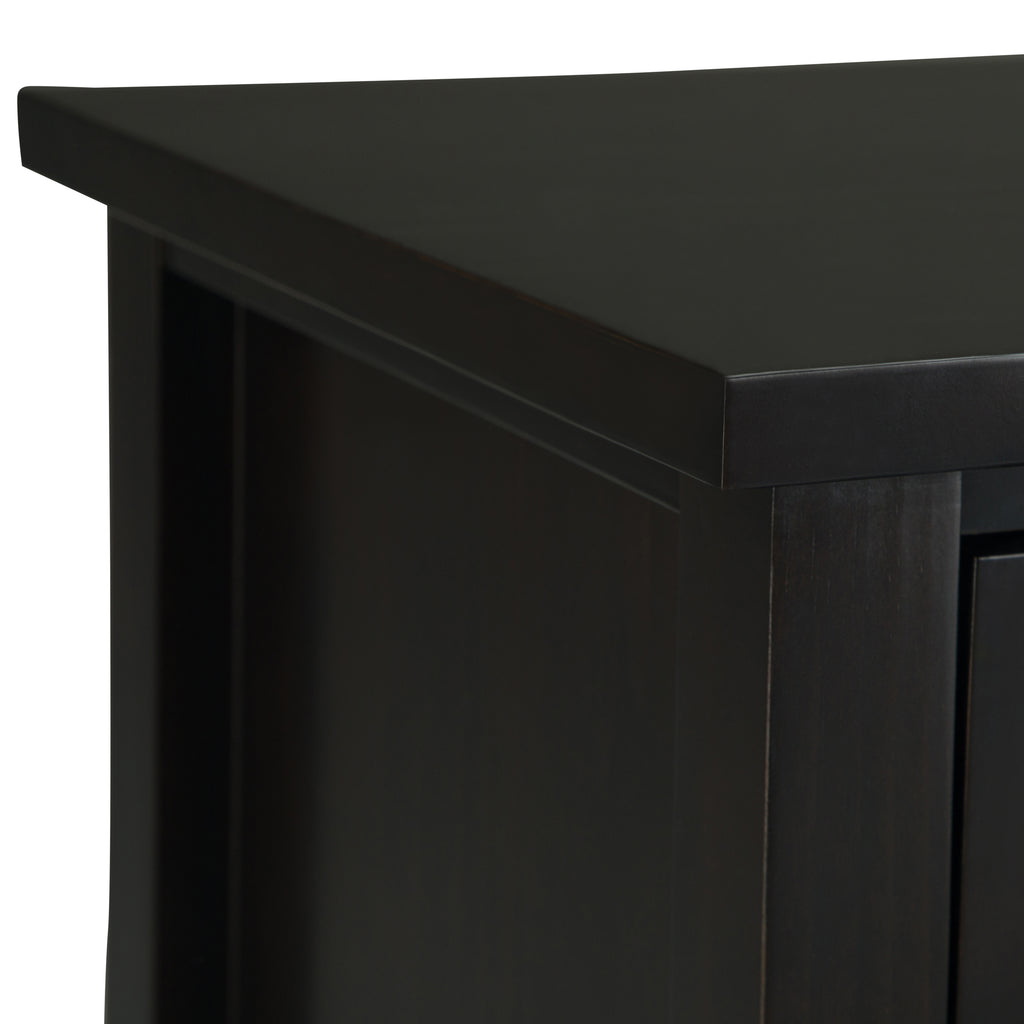 Warm Shaker Solid Wood 24 Inch Wide Transitional Nightstand in Hickory
