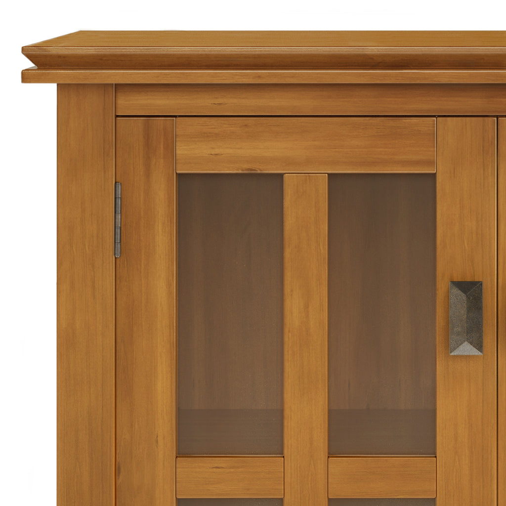 Artisan 30" Wide Solid Wood Low Storage Cabinet in Light Golden
