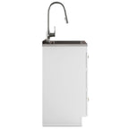 Lawrence 24" Laundry Cabinet with Faucet and Stainless Steel Sink