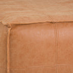 Brody - Large Square Coffee Table Pouf - Distressed