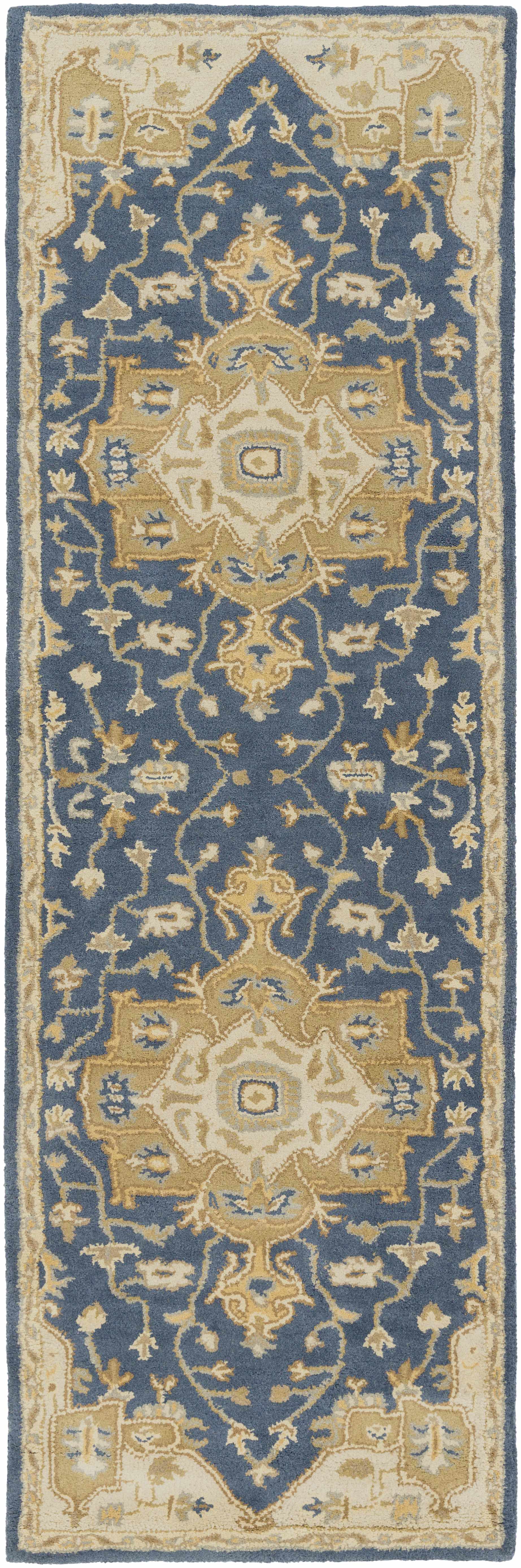 Broomfield 1145 Hand Tufted Blue Wool Rug