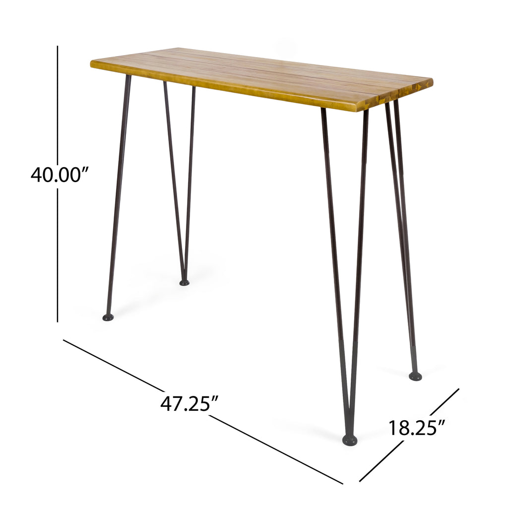 Denali Industrial Wood And Metal Bar Set