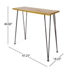 Denali Industrial Wood And Metal Bar Set
