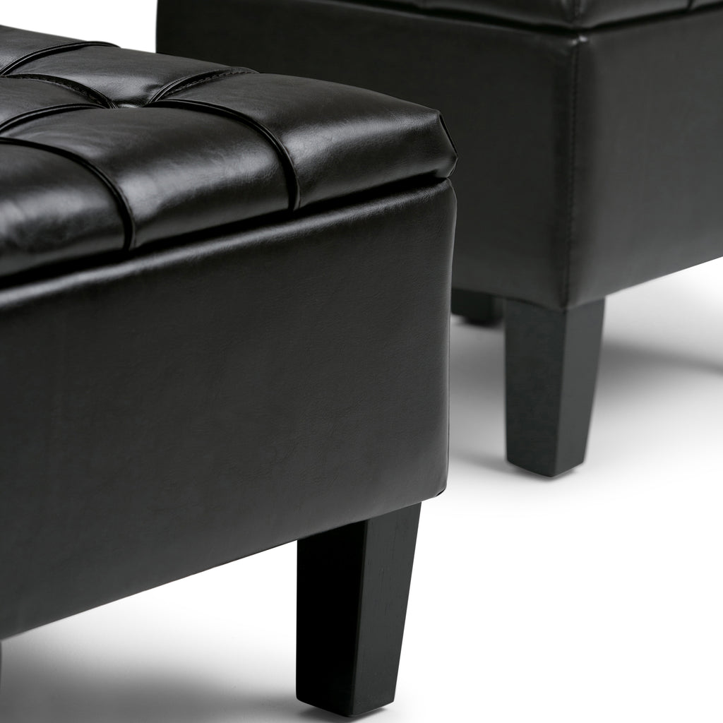 Dover 3 Piece Storage Ottoman - Tanners