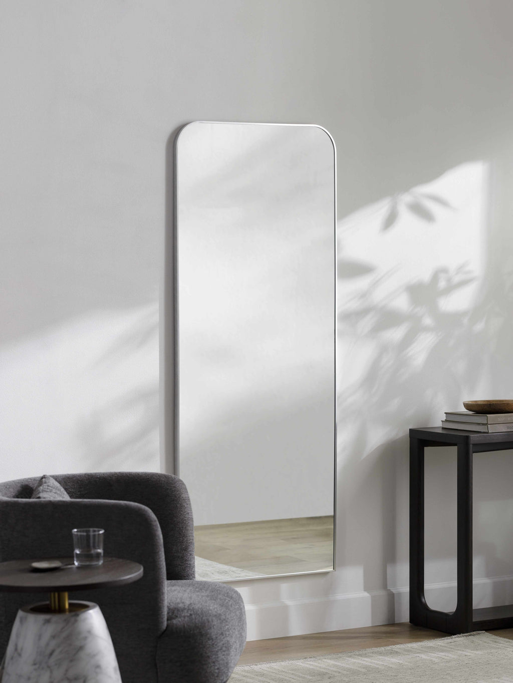 Lavezzola Metallic Silver Mirror - Clearance