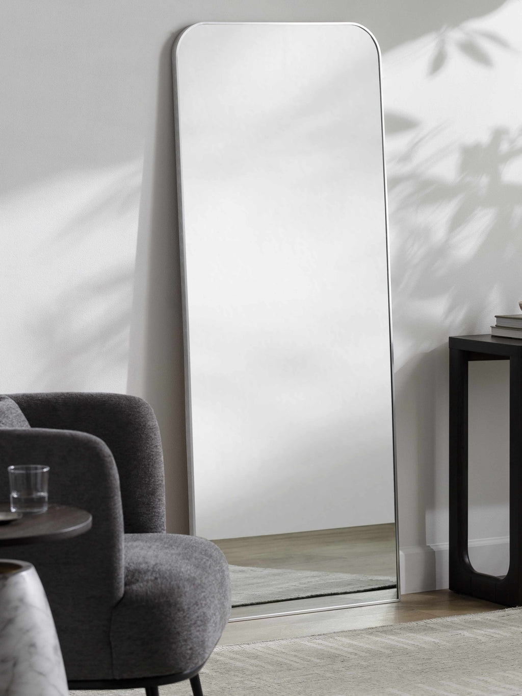 Lavezzola Metallic Silver Mirror - Clearance
