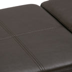 Avalon 42 Inch Wide Storage Ottoman in Chocolate