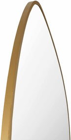 Lochovice Gold Distressed Wood Mirror