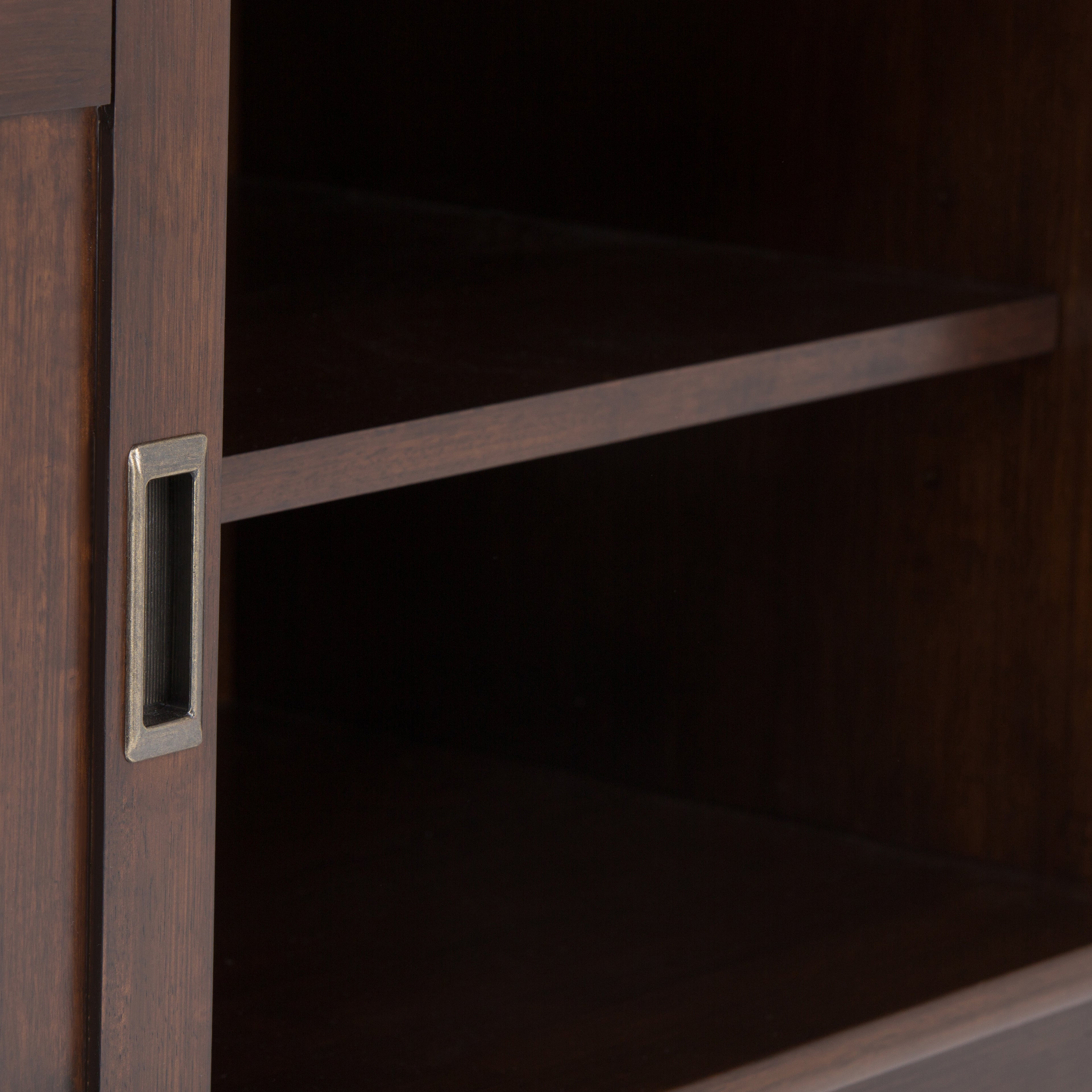 Draper 60 Inch Wide Solid Wood Mid Century Low TV Stand