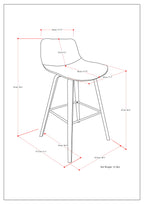 Randolph Bentwood Counter/Bar Height Stool (Set of 2)