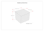 Fredrik 18 Inch Wide Square Pouf