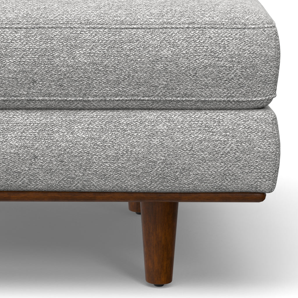 Morrison Large Rectangular Ottoman in Mist