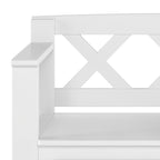 Amherst Solid Wood 36 inch Wide Transitional Entryway Storage Bench
