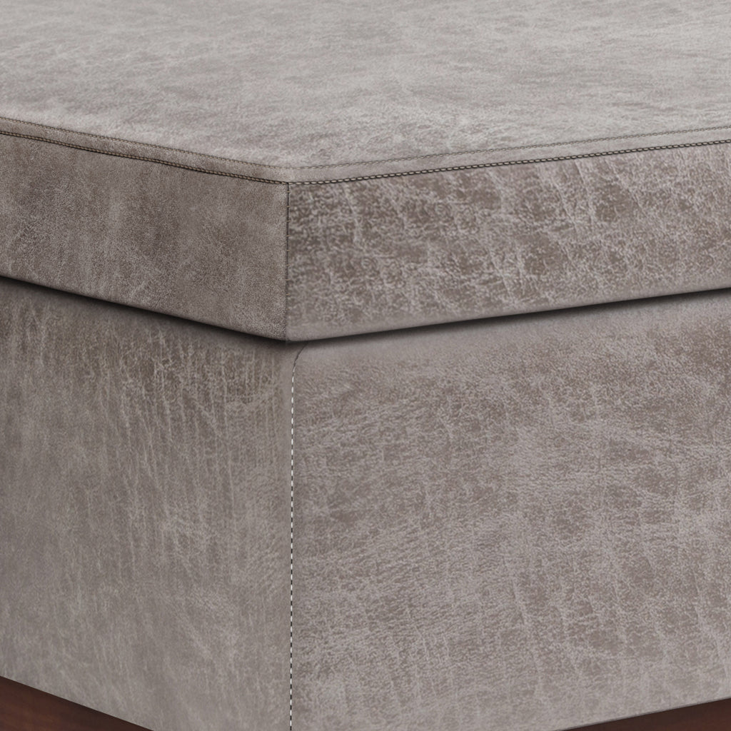 Owen 42 Inch Wide Lift Top Large Coffee Table Storage Ottoman