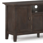 Redmond 72 Inch Wide Solid Wood TV Stand in Brunette