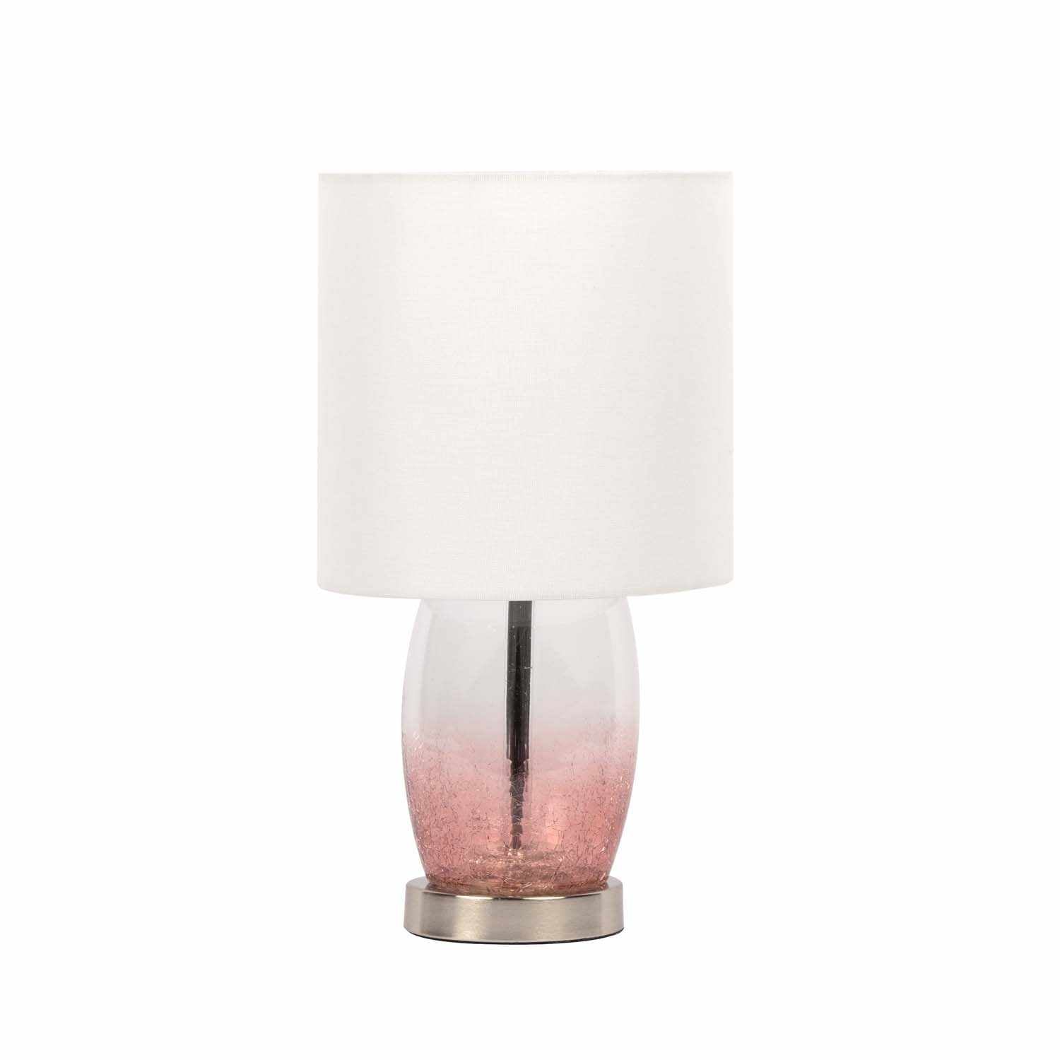 Pertek White Glass Table Lamp - Clearance