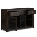 Cosmopolitan 54 Inch Wide Solid Wood Sideboard Buffet in Mahogany