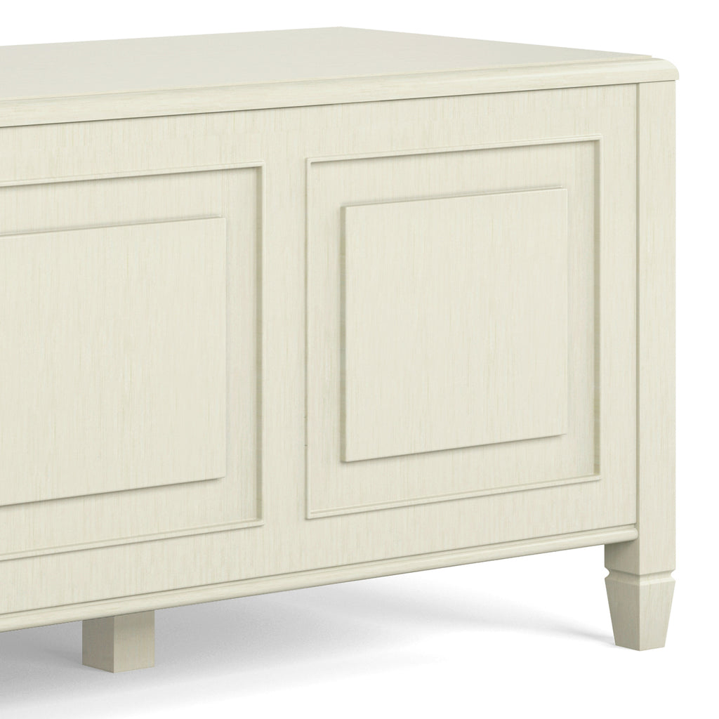 Connaught 51 Inch Wide Solid Wood Storage Bench Trunk in Antique