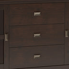 Artisan 60 Inch Wide Solid Wood Large Sideboard Buffet