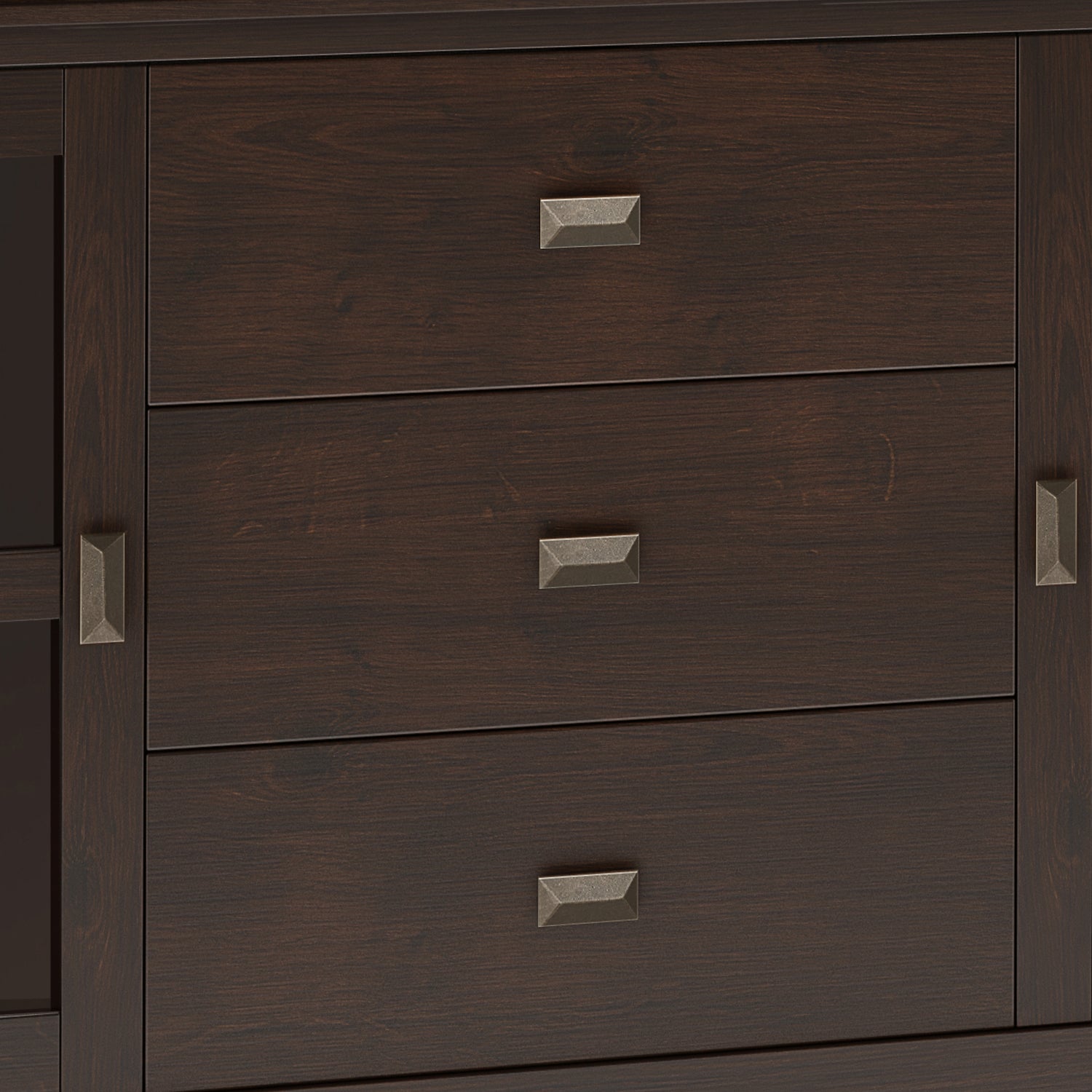 Artisan 60 Inch Wide Solid Wood Large Sideboard Buffet