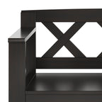 Amherst Solid Wood 36" Wide Transitional Entryway Storage Bench