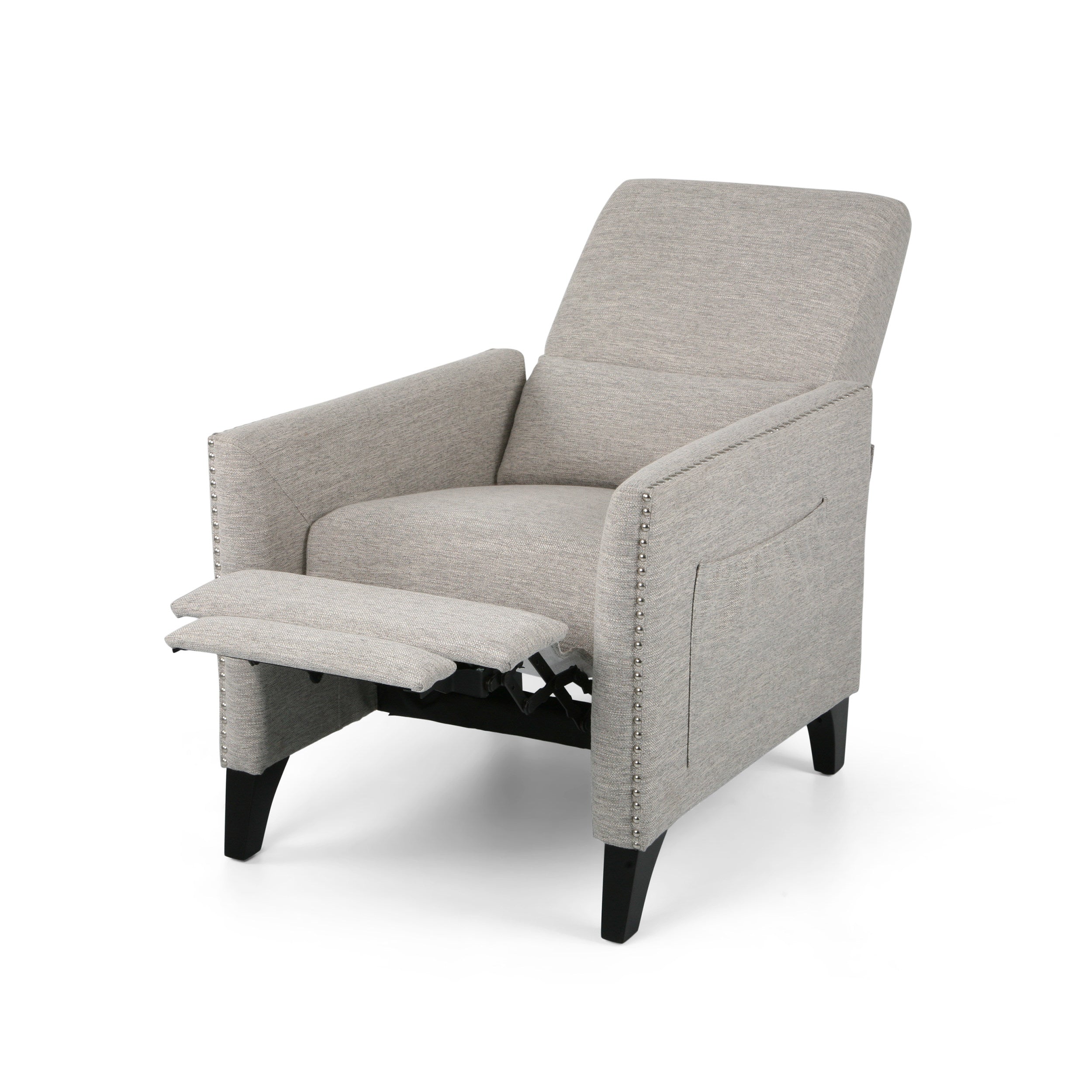 Pushback Recliner Chair with Side Pocket