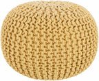 Yablanitsa Orange Knitted Pouf