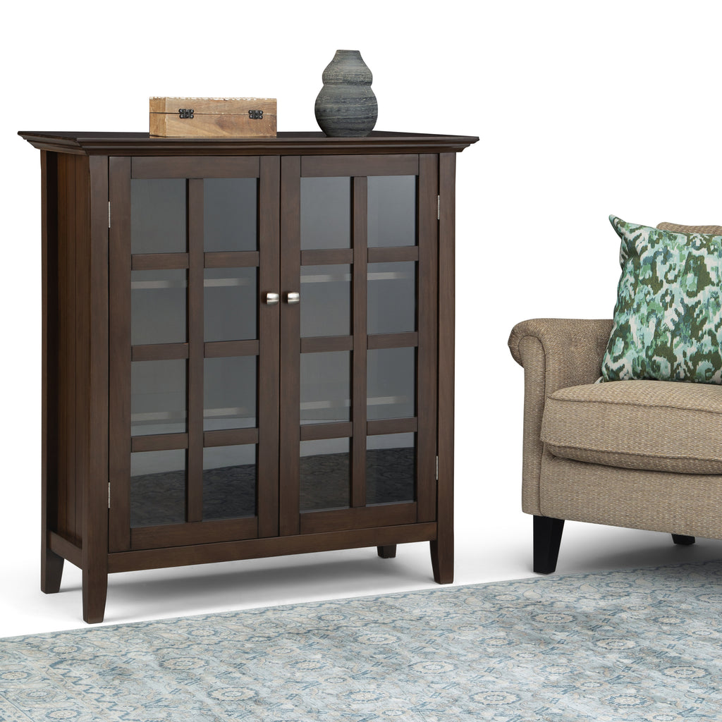 Acadian 39 Inch Wide Solid Wood Transitional Storage Cabinet