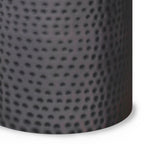 Corbin 16 Inch Wide Metal Side Table in Hammered Antique