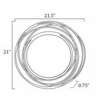 Monamon Round Rattan Mirror