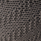 Hazel Knitted Cotton Yarn 20 x 20 Round Pouf