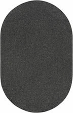 Black Braided Faux Jute Outdoor Rug