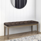 Waverly - Tufted Ottoman Bench - Distressed