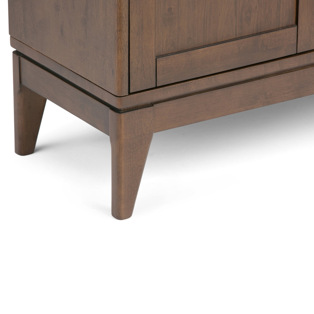 Harper 30 Inch Wide Solid Hardwood Mid-Century Modern Low Storage Cabinet