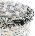 Matagami Beige Hand Woven Stool - Clearance