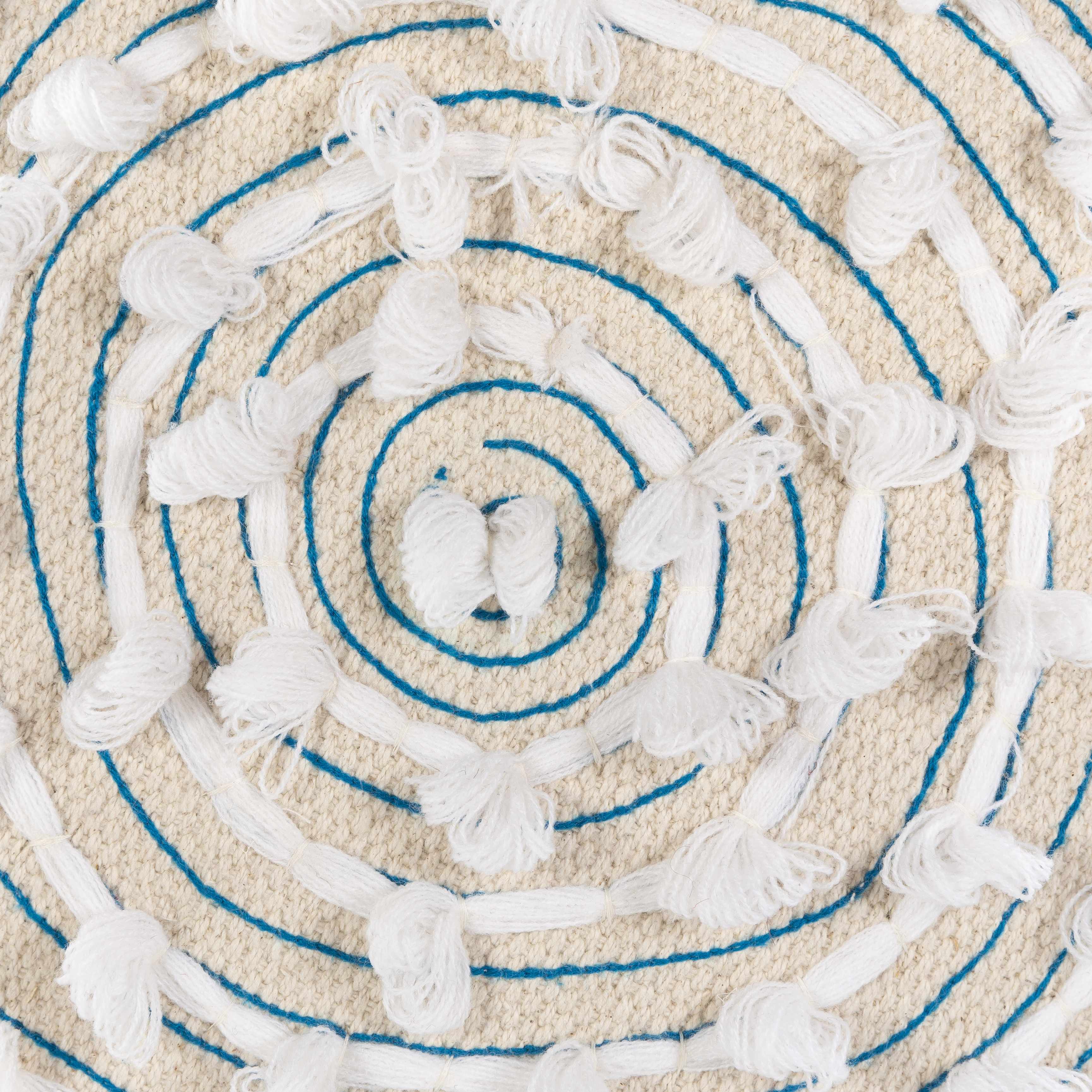 Matagami Beige Hand Woven Stool - Clearance
