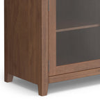 Cosmopolitan 54" Wide Solid Wood Sideboard Buffet in Medium Saddle